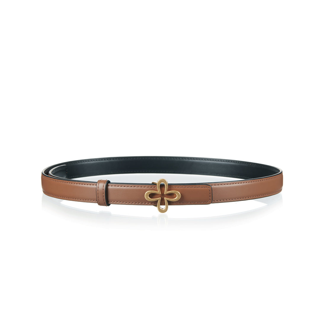 Dual-Buckle Reversible Belt Set