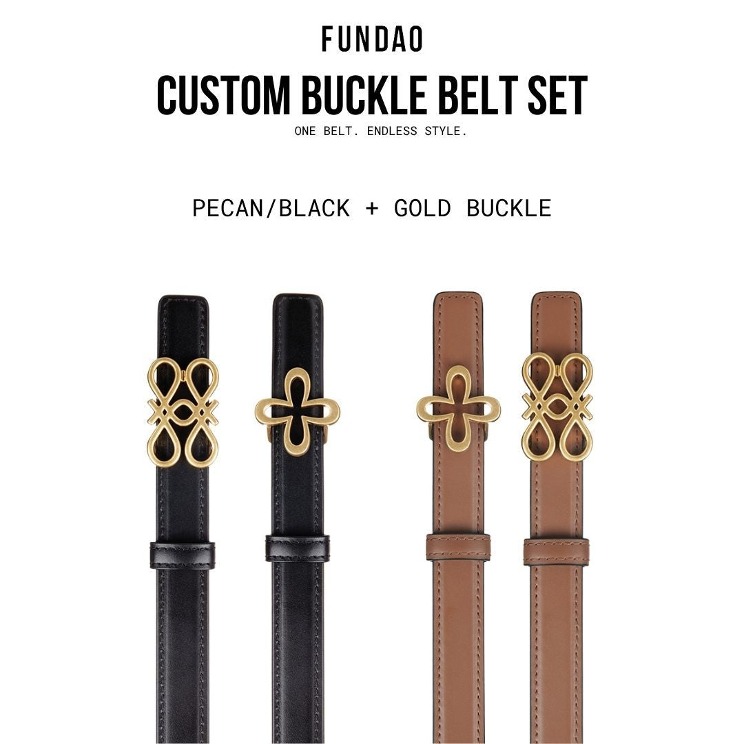 Custom Buckle Belt Set
