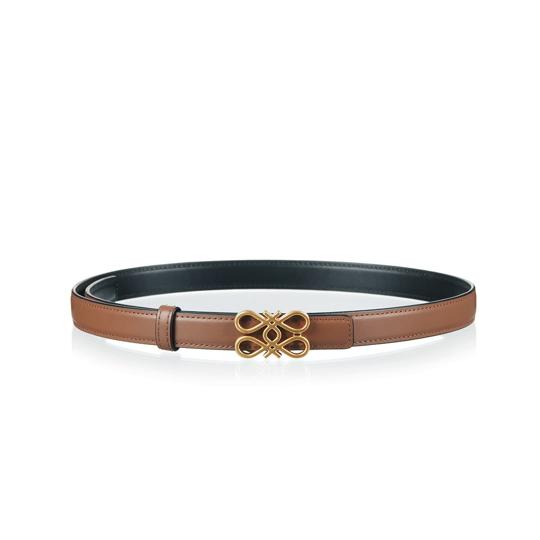 Dual-Buckle Reversible Belt Set
