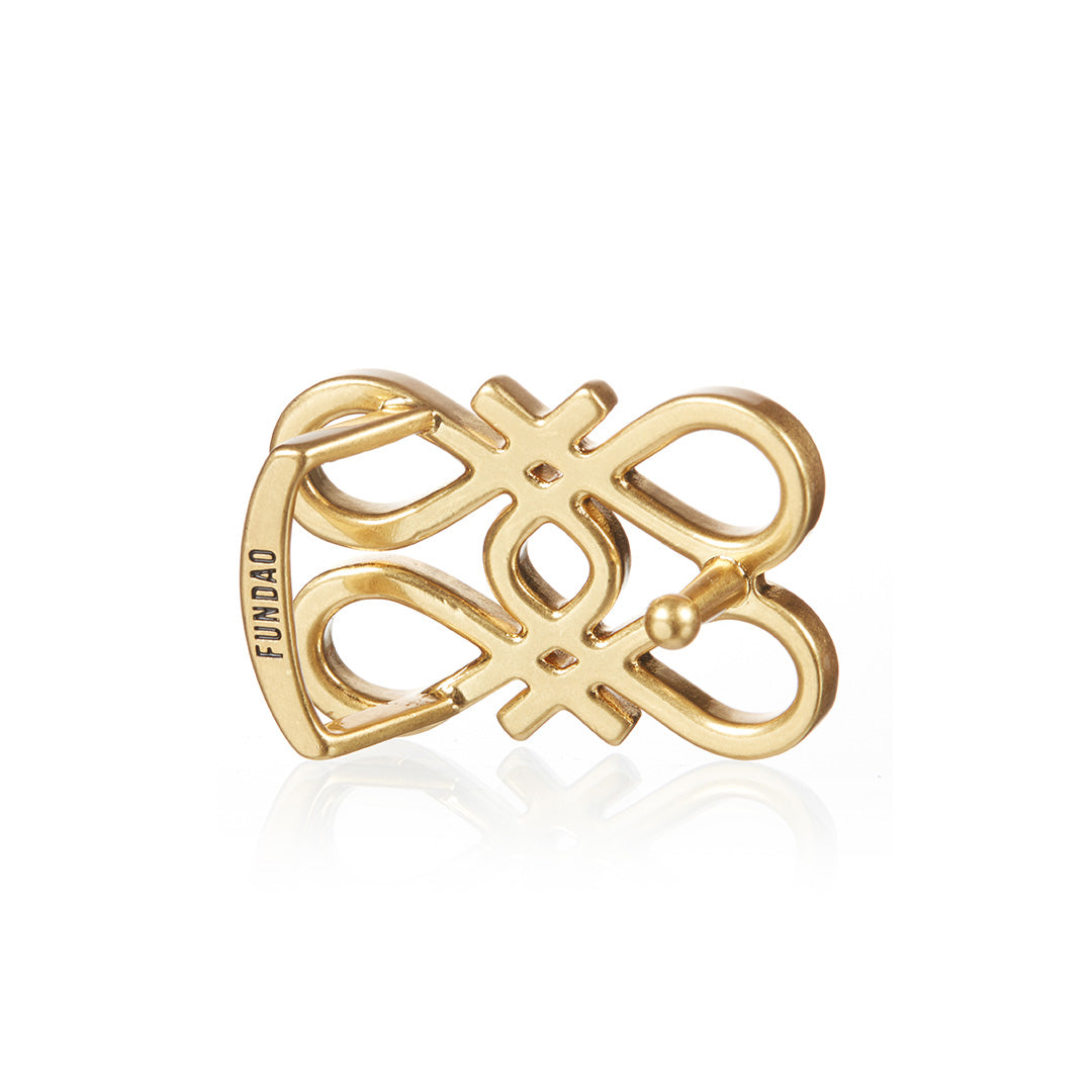 Dual-Buckle Reversible Belt Set