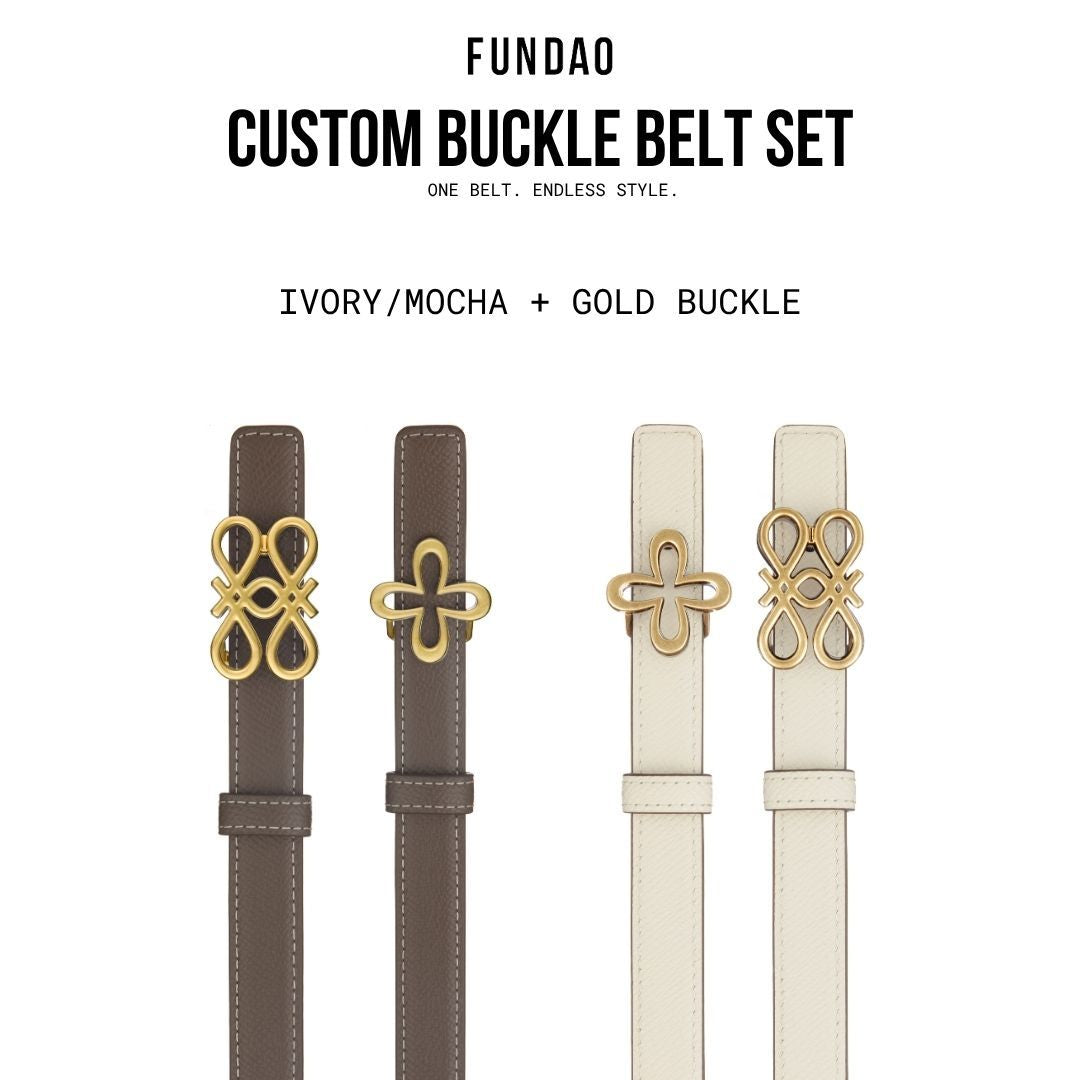 Custom Buckle Belt Set