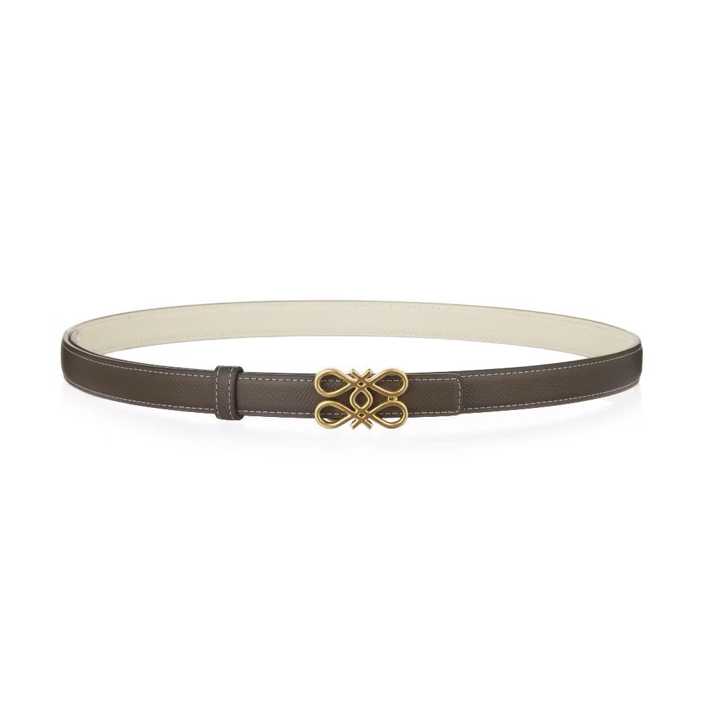 Dual-Buckle Reversible Belt Set (Pre-order: Silver Buckle)