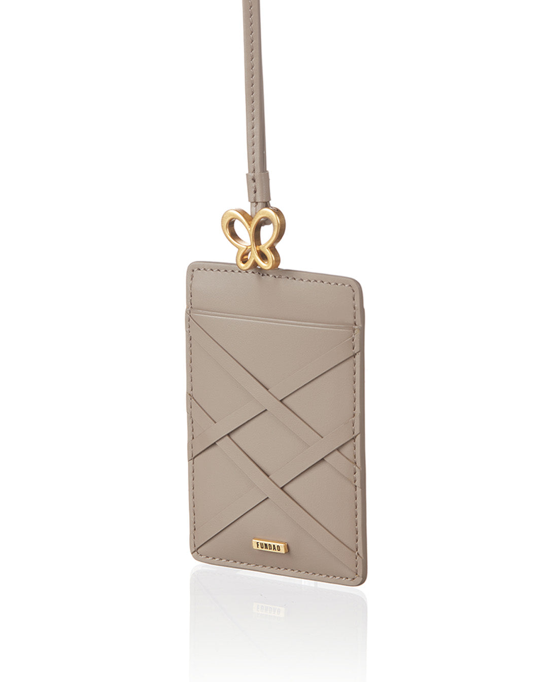 GAIL BUTTERFLY - CARD HOLDER - Taupe
