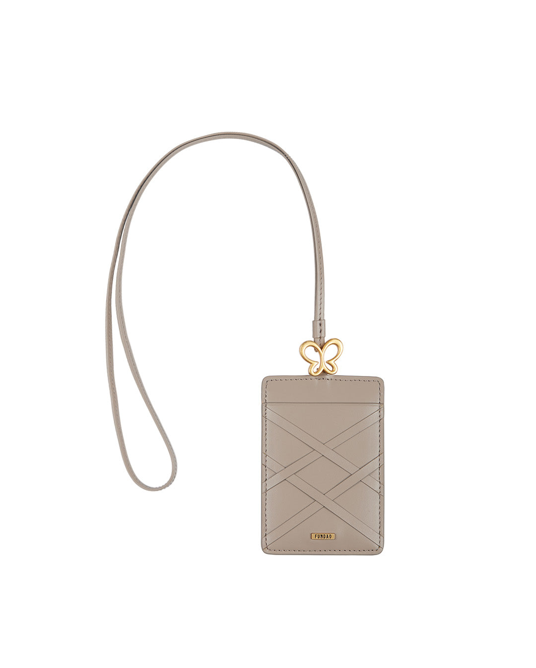 GAIL BUTTERFLY - CARD HOLDER - Taupe