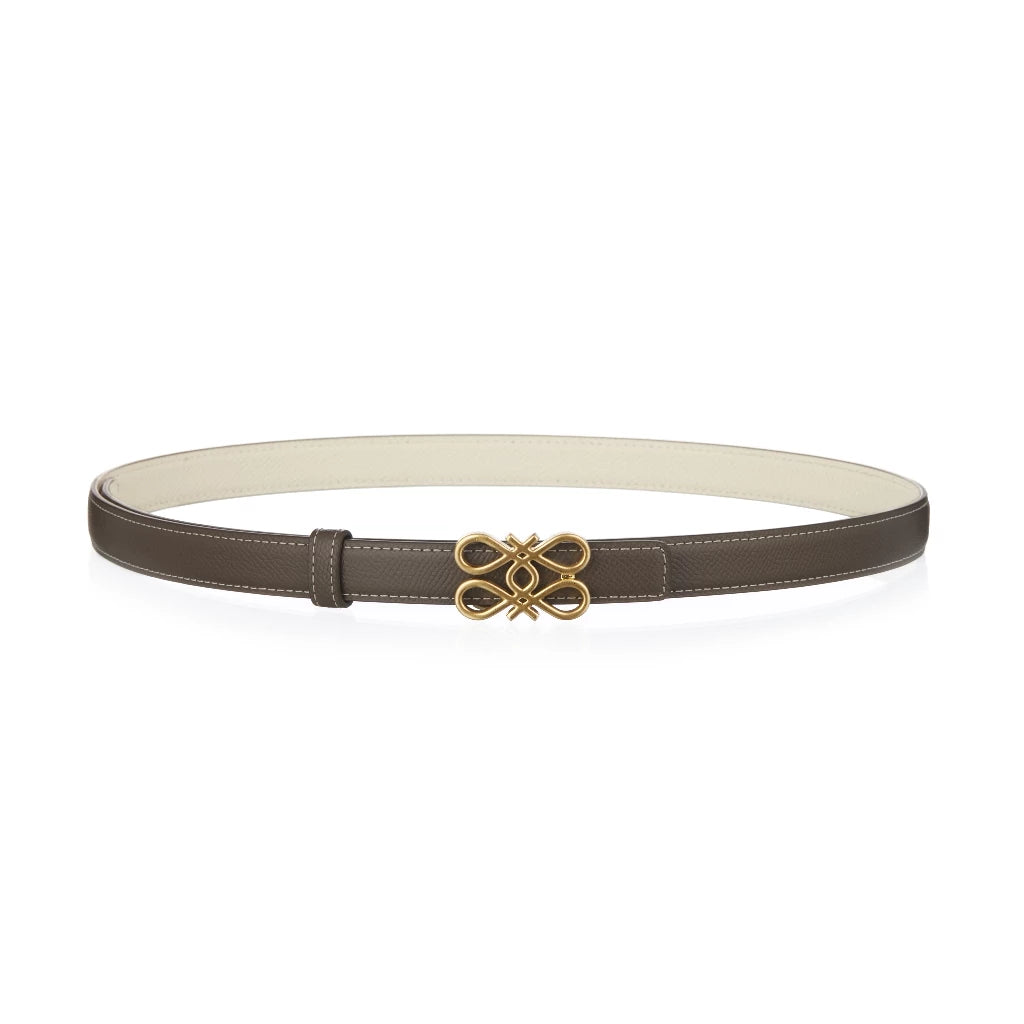 Dual-Buckle Reversible Belt Set