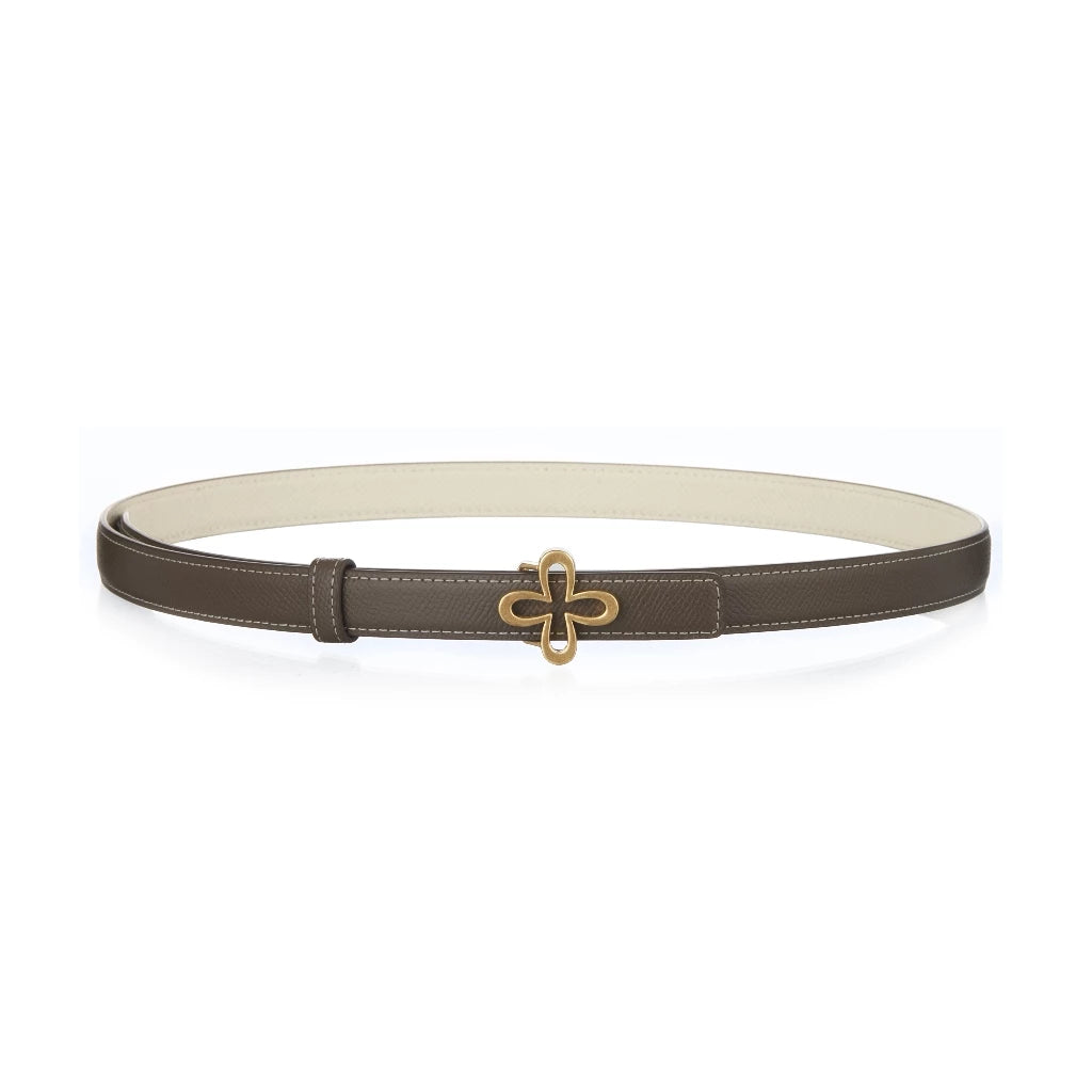 Dual-Buckle Reversible Belt Set